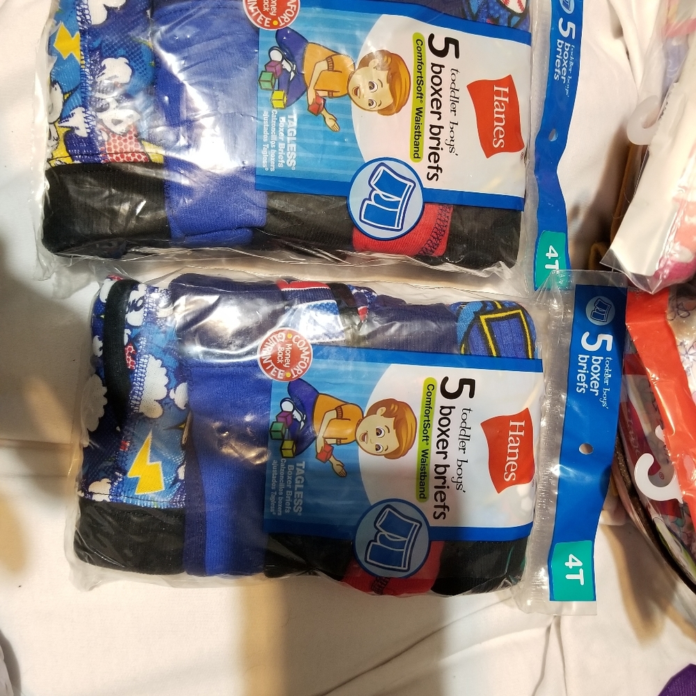 NWT  Hanes Toddler boy's briefs SZ 4T  SOLD